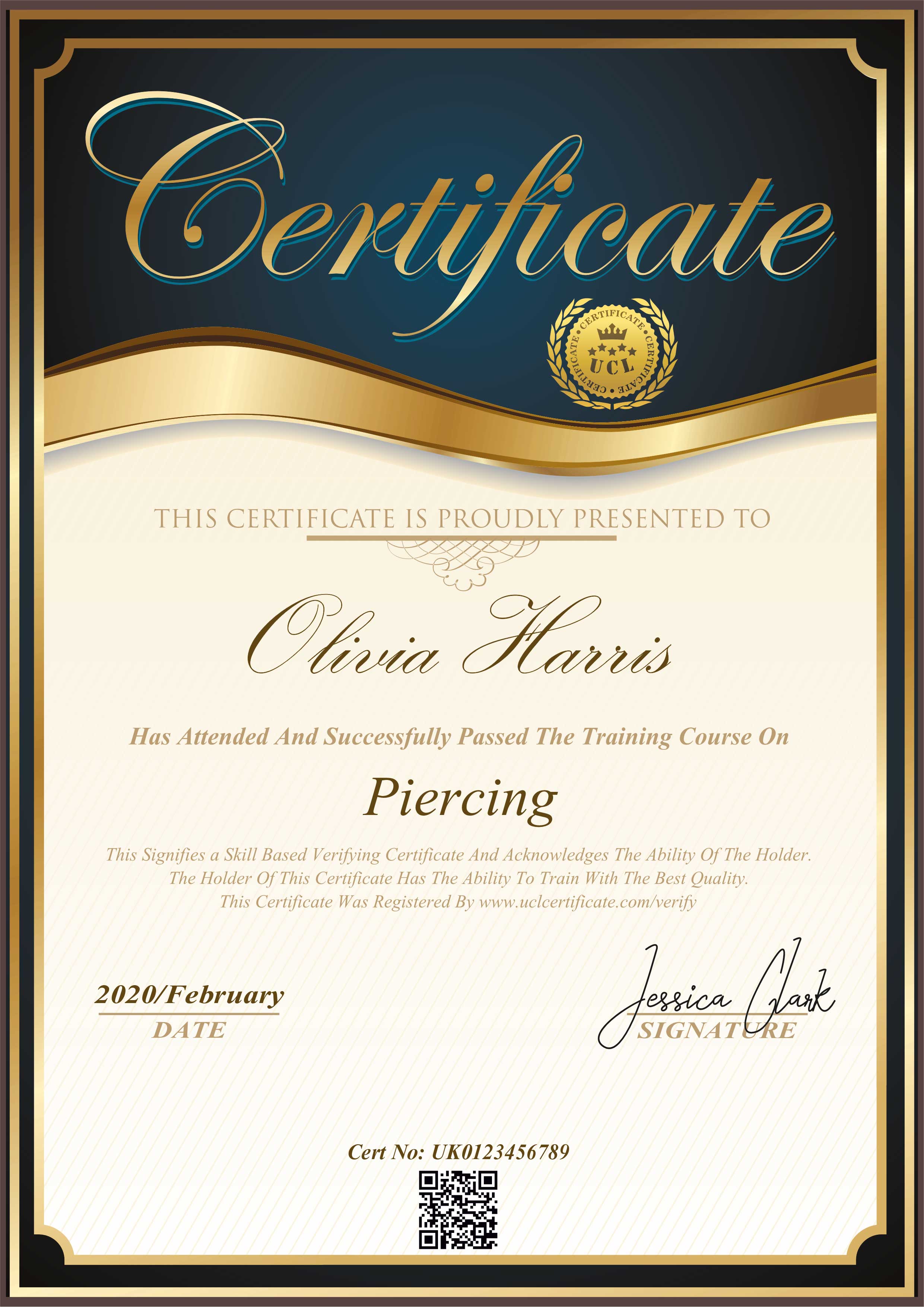 High Resolution Certificate Template